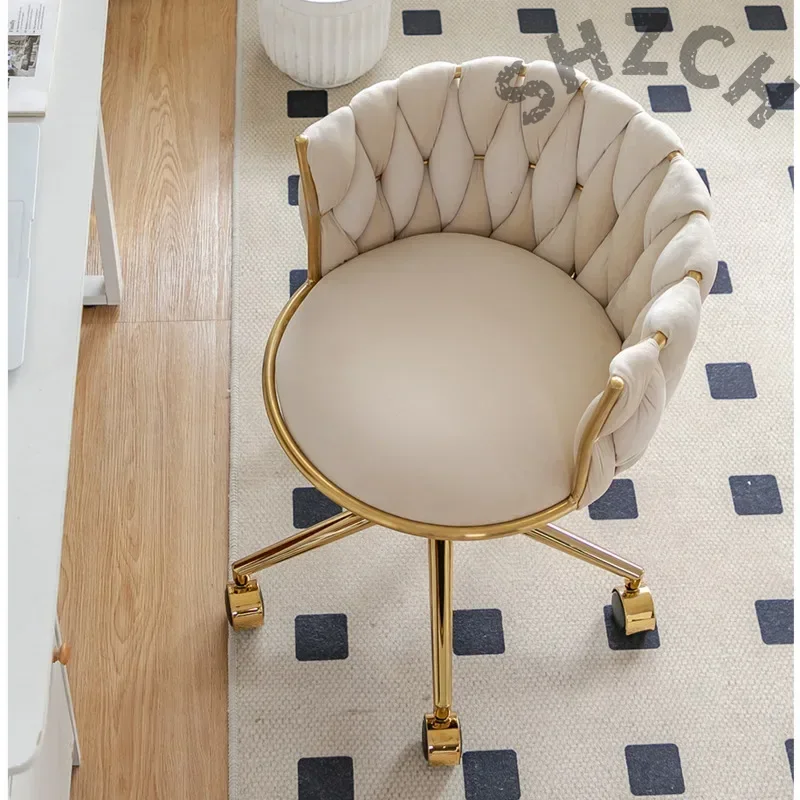 Beauty Makeup Chair - Cadeira de Maquiagem Ergonômica Estofada em
