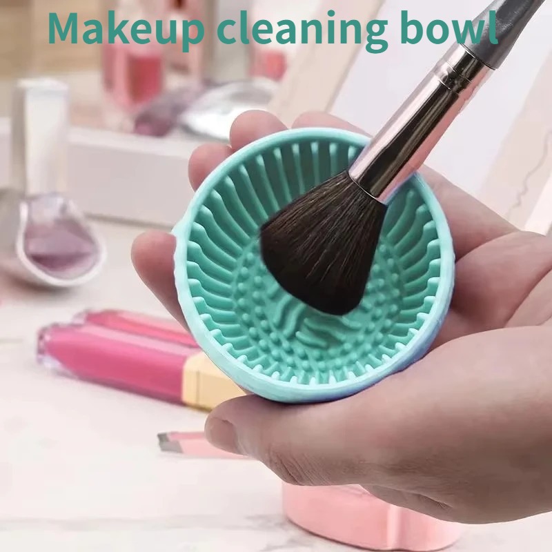 Beauty Makeup Eyeshadow - Tigela de Silicone Macio para Limpeza