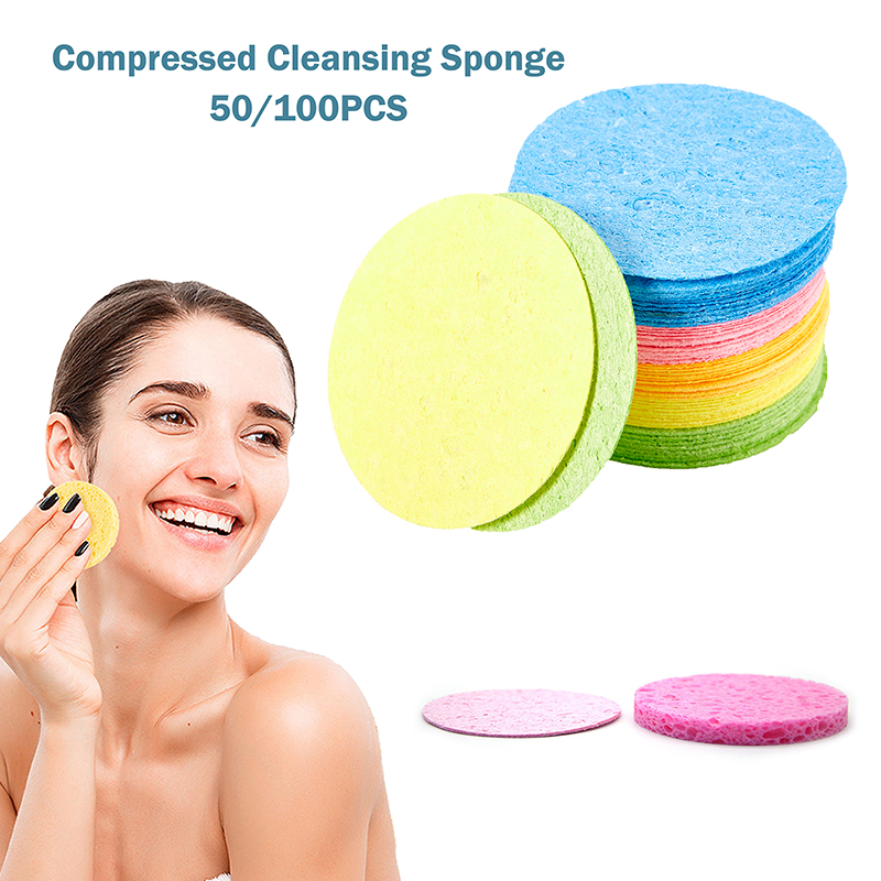 Beauty Makeup Store - Esponja de limpeza facial de celulose