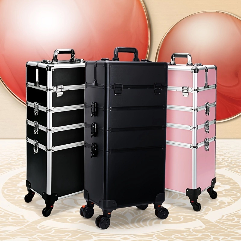 Beauty Makeup Trolley - Estojo de maquiagem com rolamento removível,