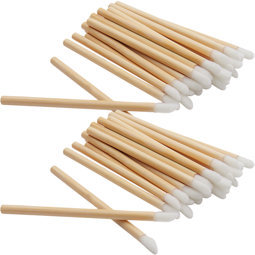 Makeup Brush Set - 100 Unidades de Aplicadores de Batom