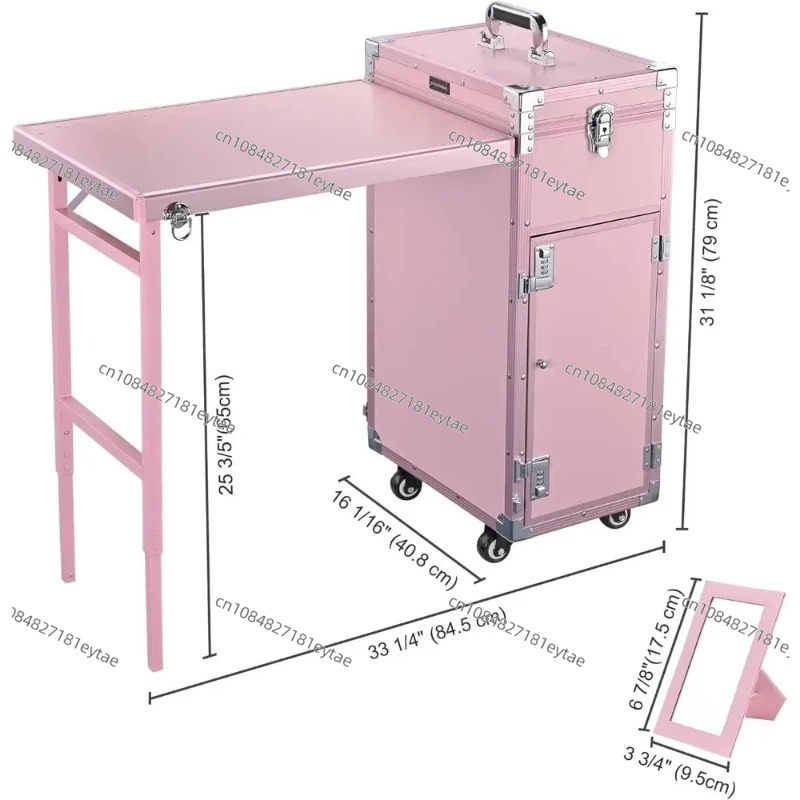 Mesa de manicure dobrável mesa - Beauty Makeup Trolley avaliação e preço