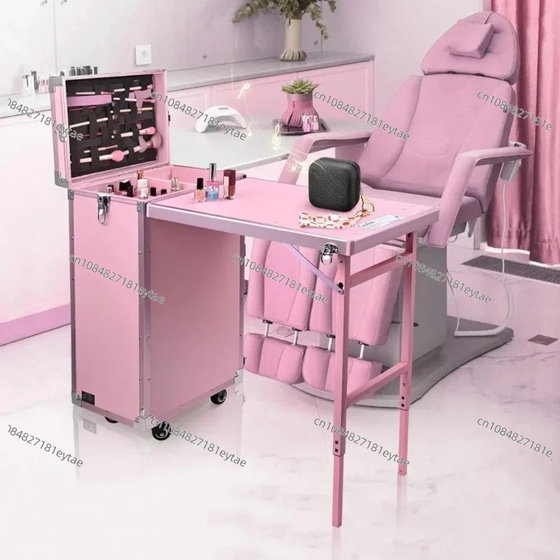 Mesa de manicure dobrável mesa - Beauty Makeup Trolley avaliação e preço