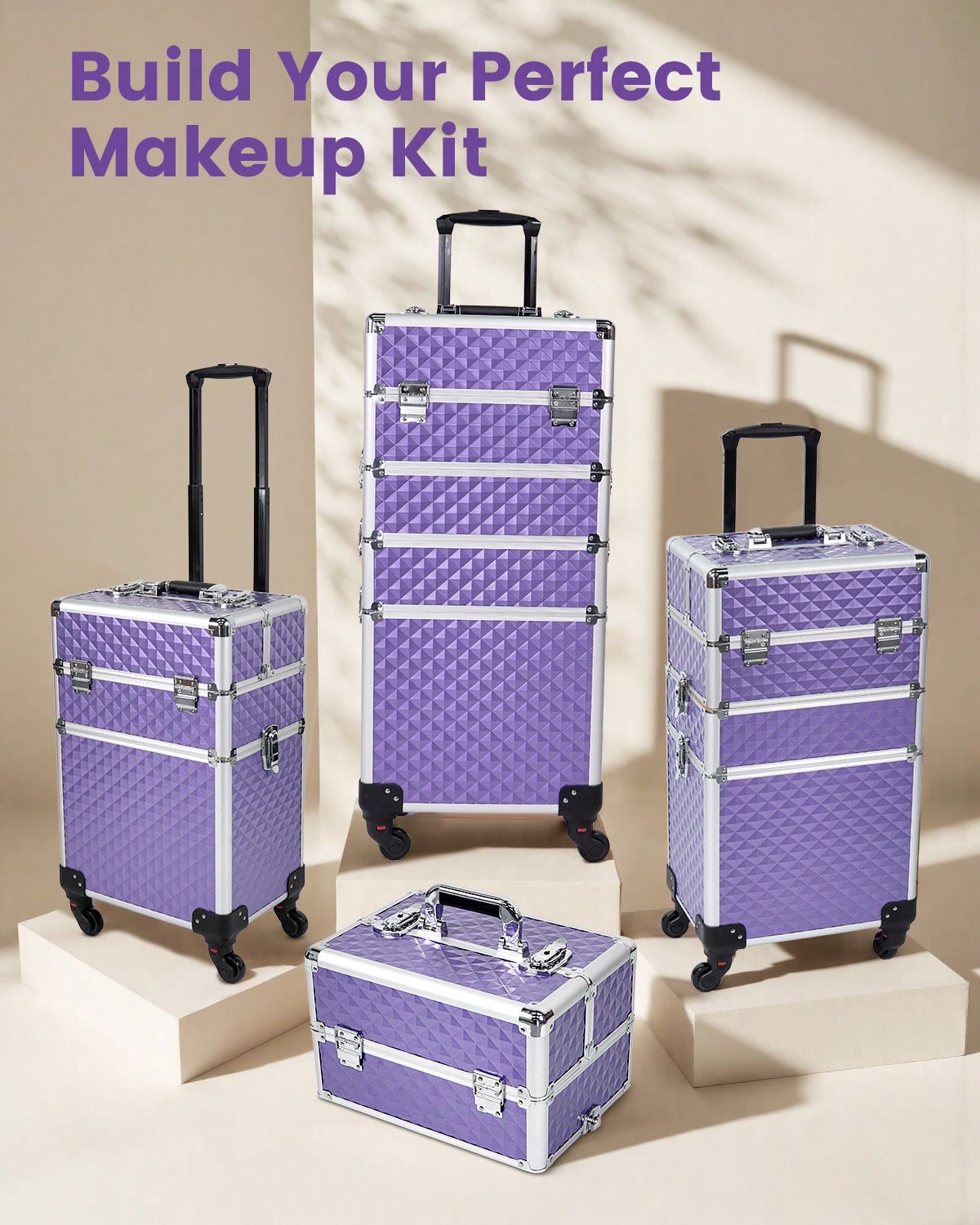 Maleta de Maquiagem 4 em 1 com - Beauty Makeup Trolley avaliação e preço