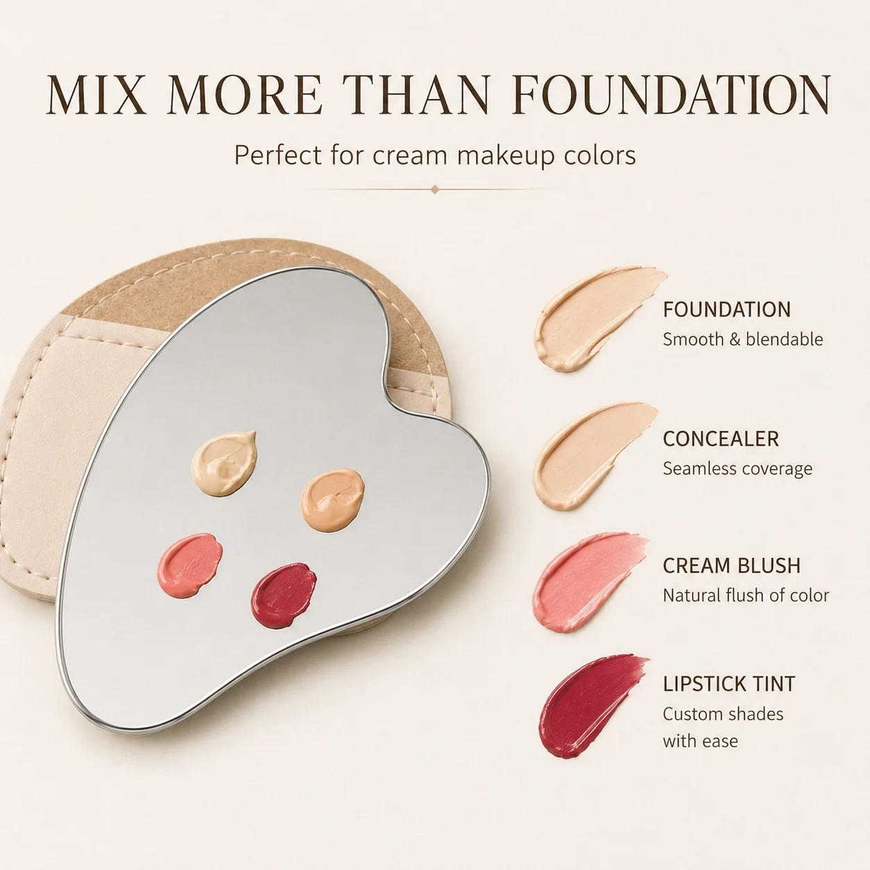 Paleta de Maquiagem em Aço Ino - Beauty Makeup Tools avaliação e preço