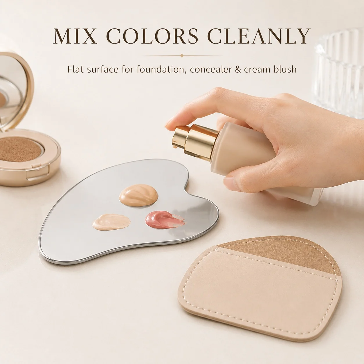 Paleta de Maquiagem em Aço Ino - Beauty Makeup Tools avaliação e preço