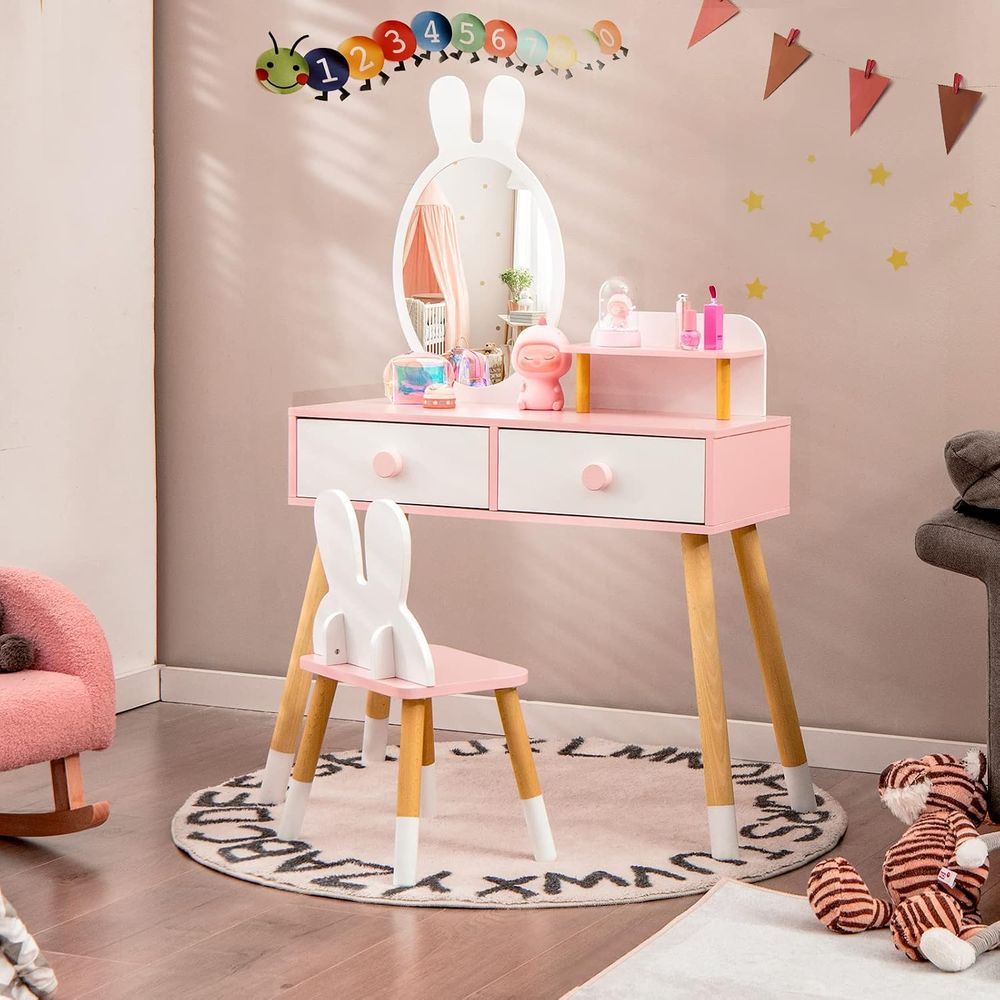 EY Kids Vanity, Conjunto de Me - Beauty Makeup Chair avaliação e preço