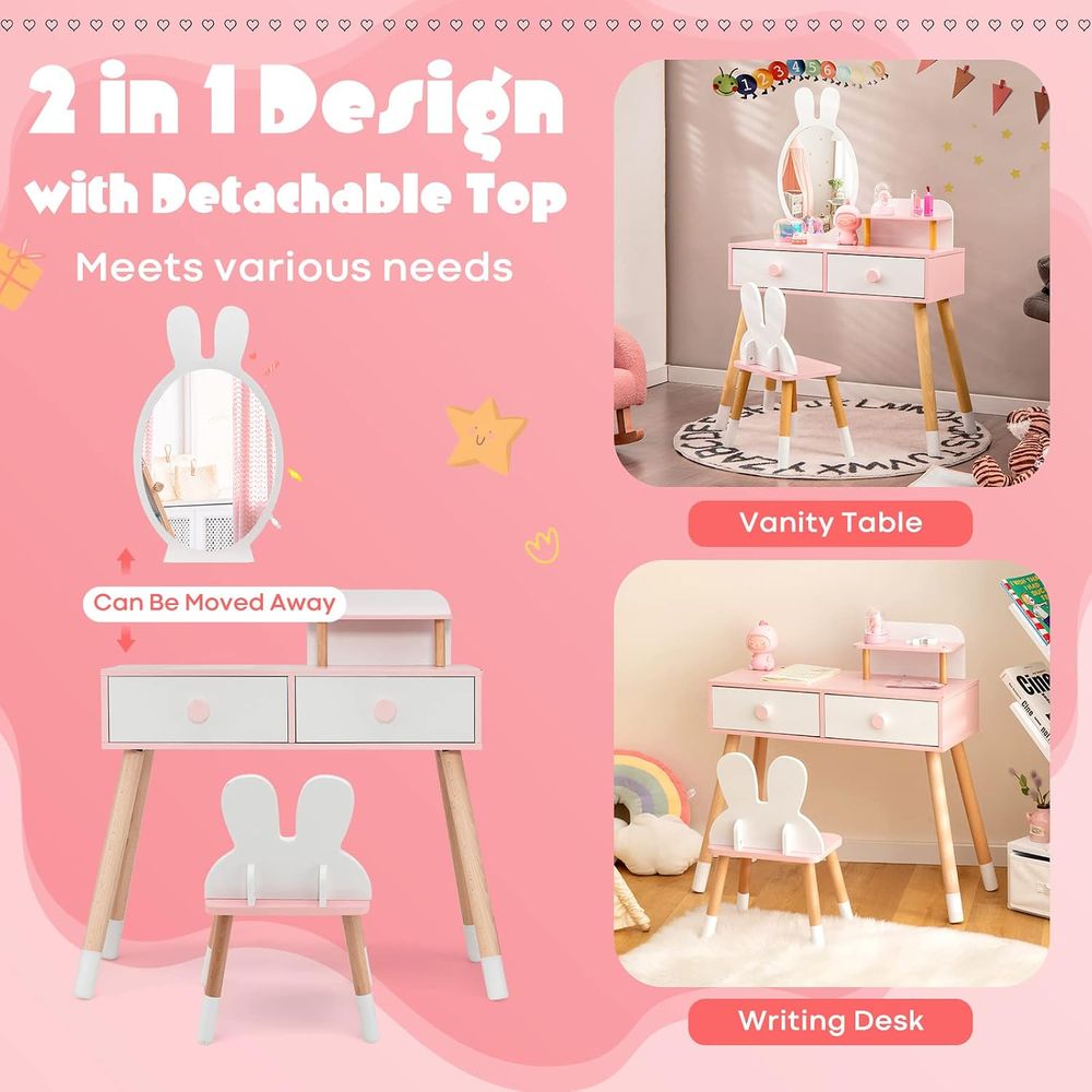 EY Kids Vanity, Conjunto de Me - Beauty Makeup Chair avaliação e preço