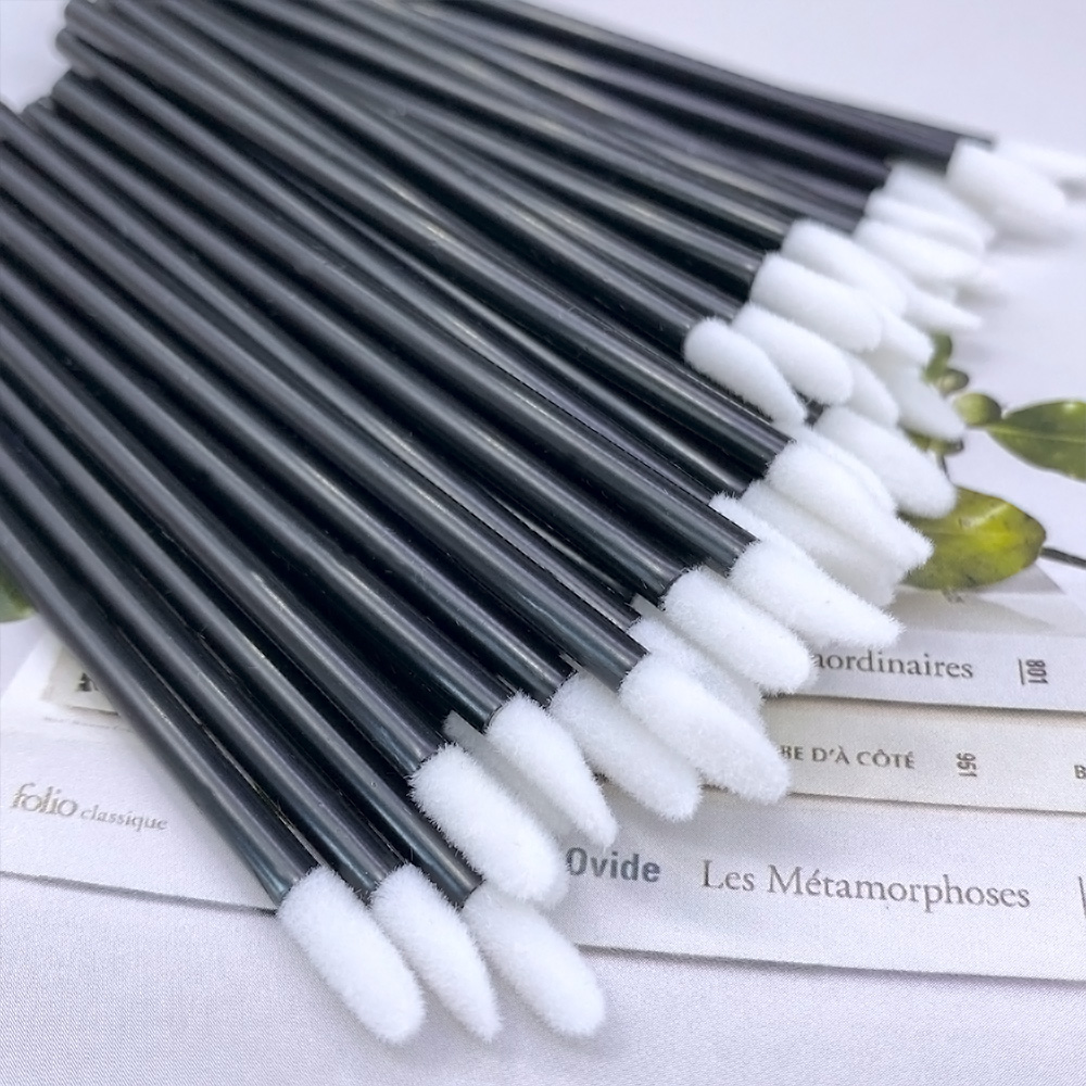 100 pçs escova labial descartá - Makeup Brush Set avaliação e preço