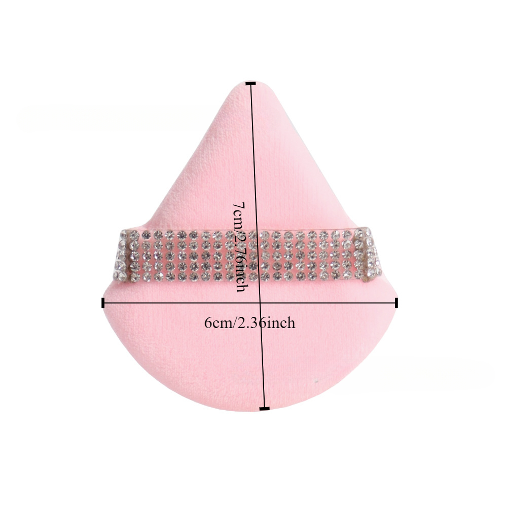3 pçs triângulo rosa pó puff r - Beauty Makeup Store avaliação e preço