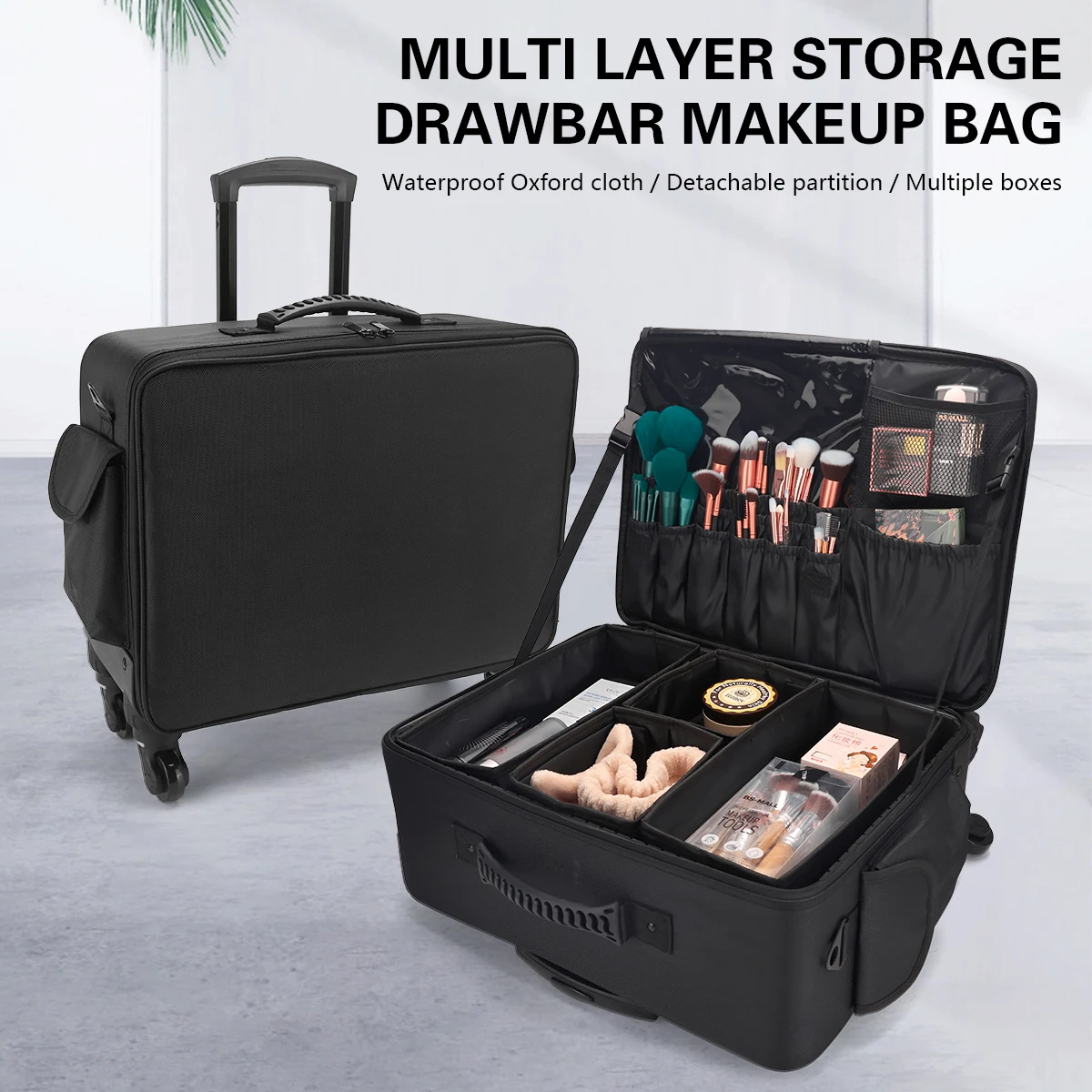 Maleta de Barbeiro Profissiona - Beauty Makeup Trolley avaliação e preço