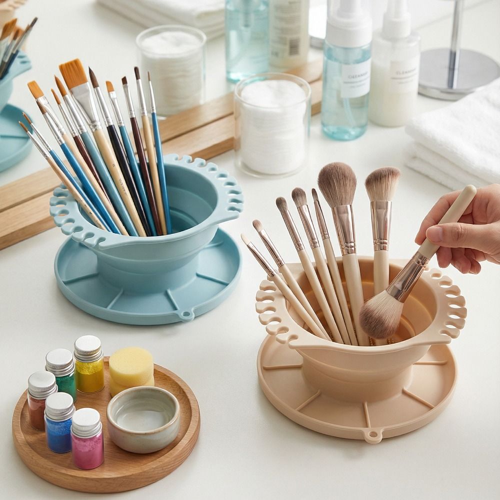Tigela de Limpeza de Pincéis d - Makeup Brush Set avaliação e preço