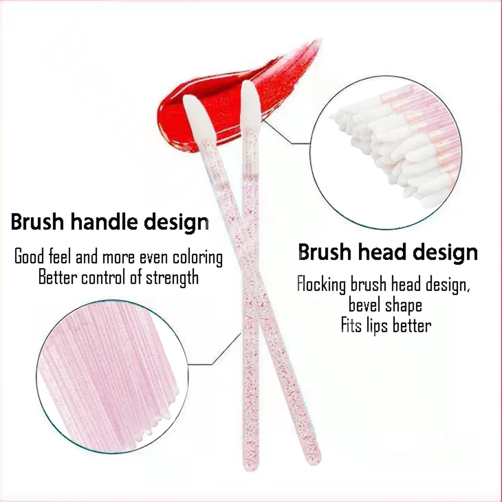 500 pçs escova labial descartá - Beauty Makeup Eyeshadow avaliação e preço