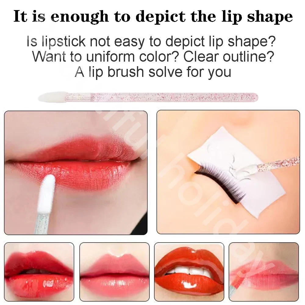 500 pçs escova labial descartá - Beauty Makeup Eyeshadow avaliação e preço