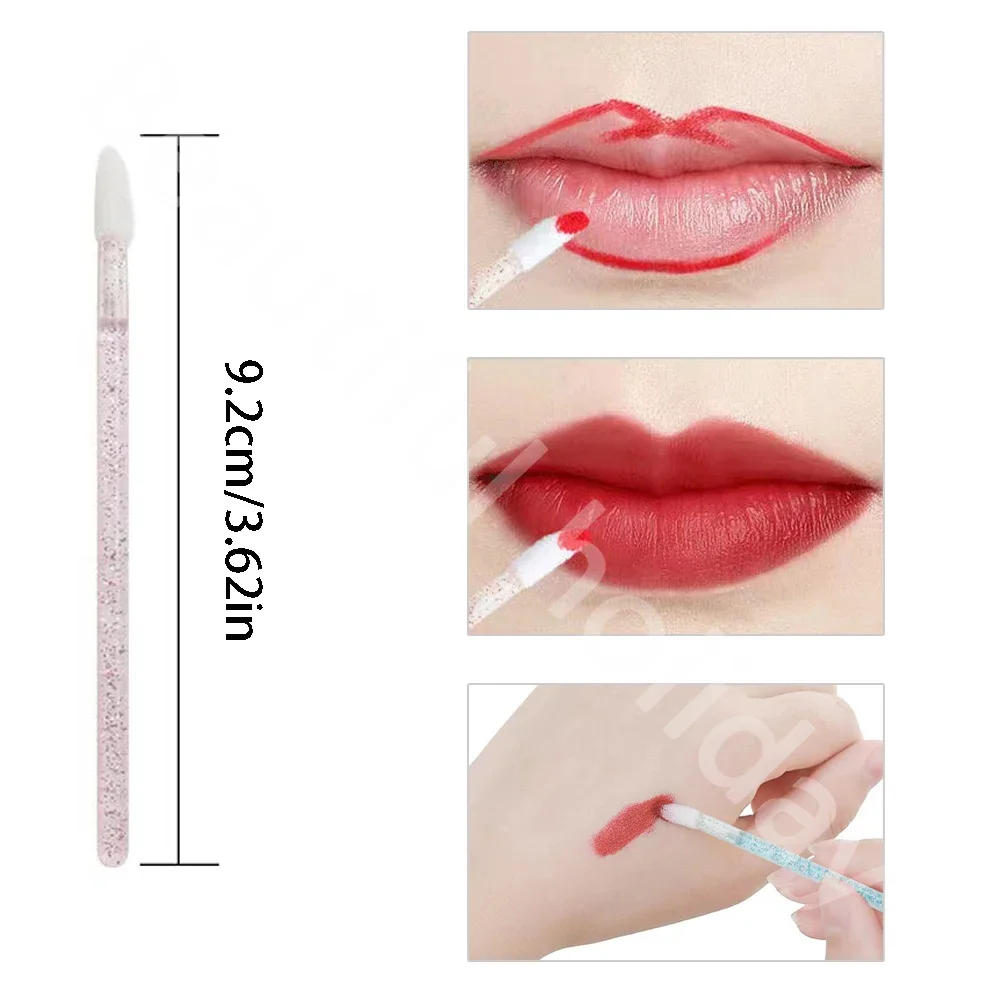500 pçs escova labial descartá - Beauty Makeup Eyeshadow avaliação e preço