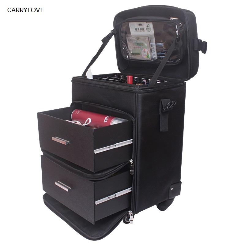 Multifuncional trole caso cosm - Beauty Makeup Trolley avaliação e preço