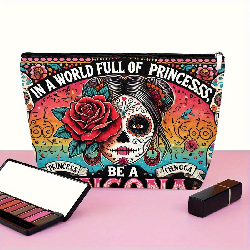Uma bolsa cosmética de flor e  - Beauty Bag Makeup avaliação e preço