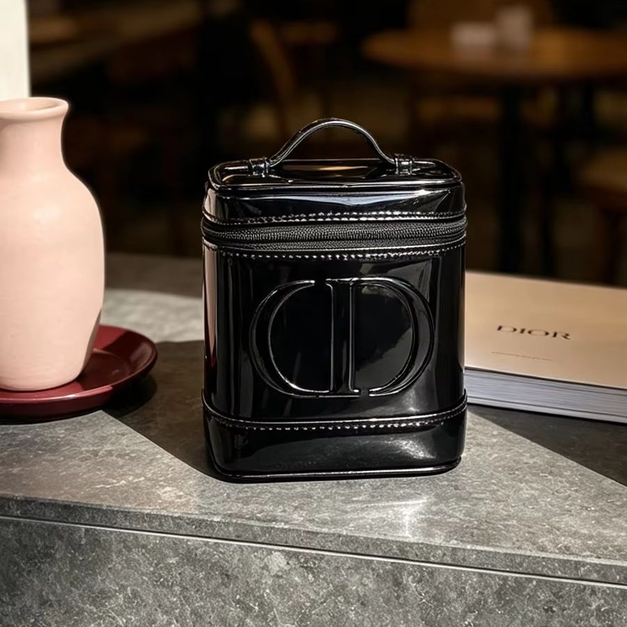 Bolsa DIOR em malha preta para - Beauty Bag Makeup avaliação e preço