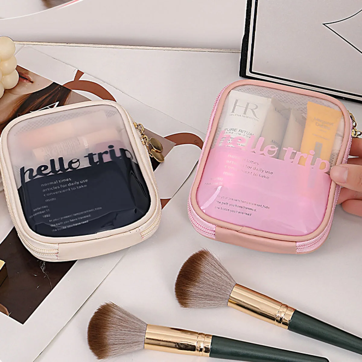 Bolsa de Maquiagem Transparent - Beauty Bag Makeup avaliação e preço