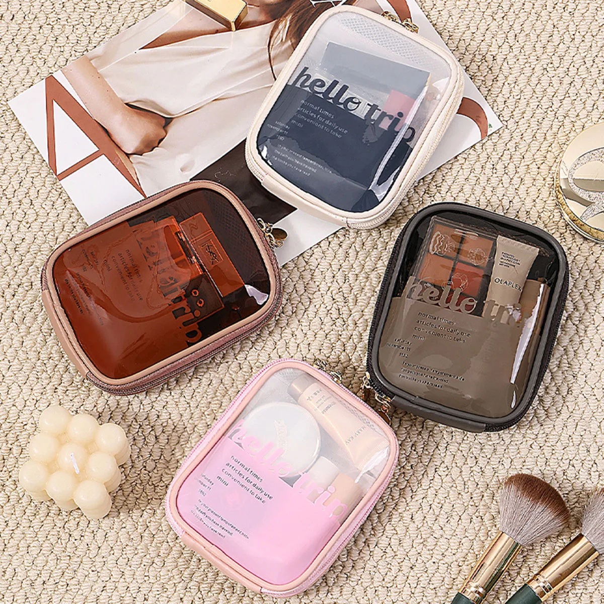 Bolsa de Maquiagem Transparent - Beauty Bag Makeup avaliação e preço