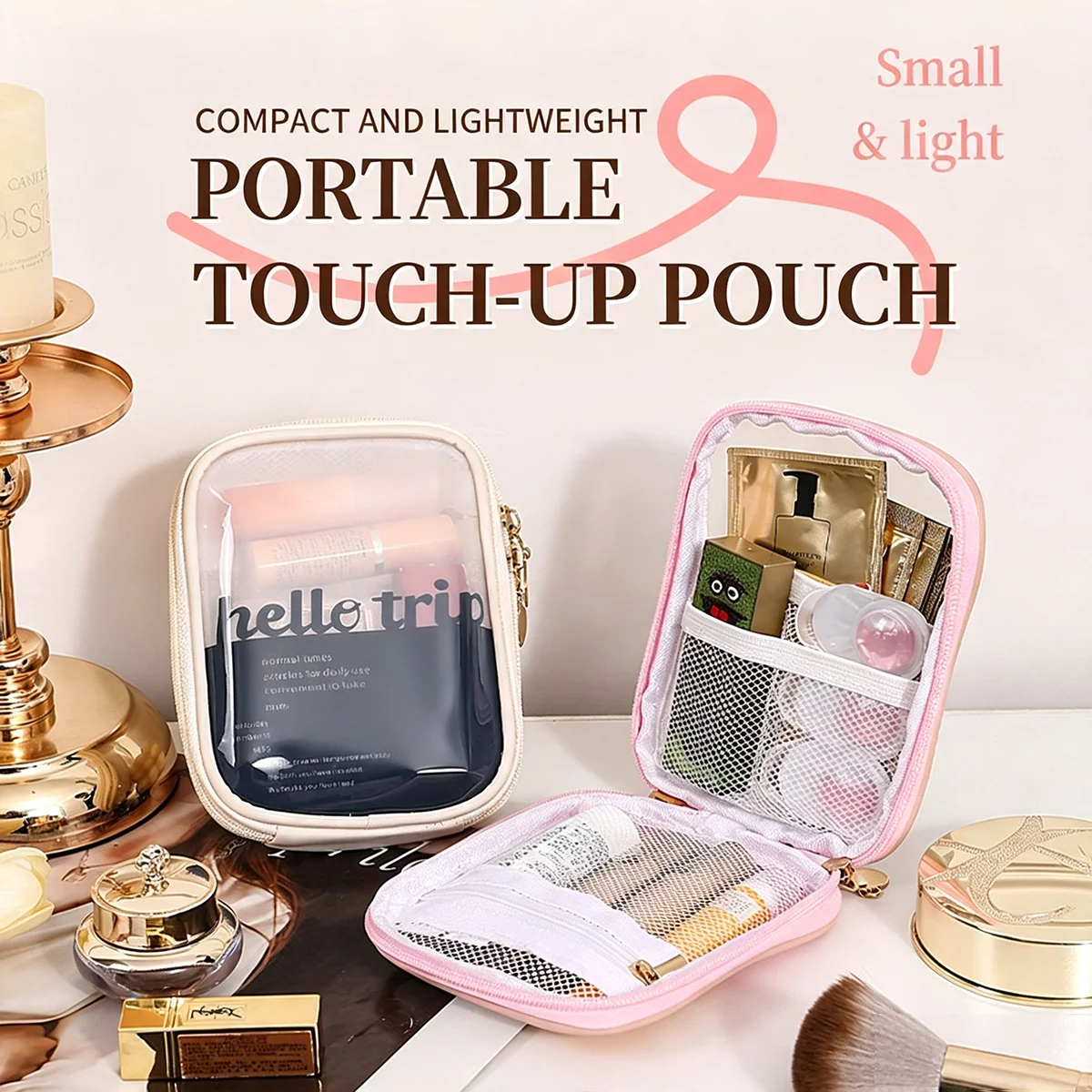 Bolsa de Maquiagem Transparent - Beauty Bag Makeup avaliação e preço