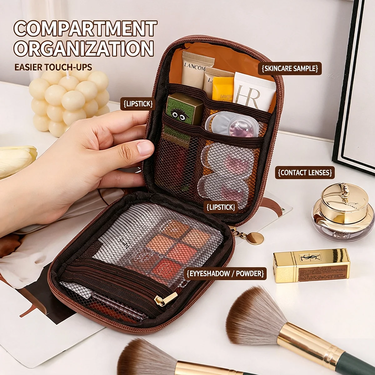 Bolsa de Maquiagem Transparent - Beauty Bag Makeup avaliação e preço