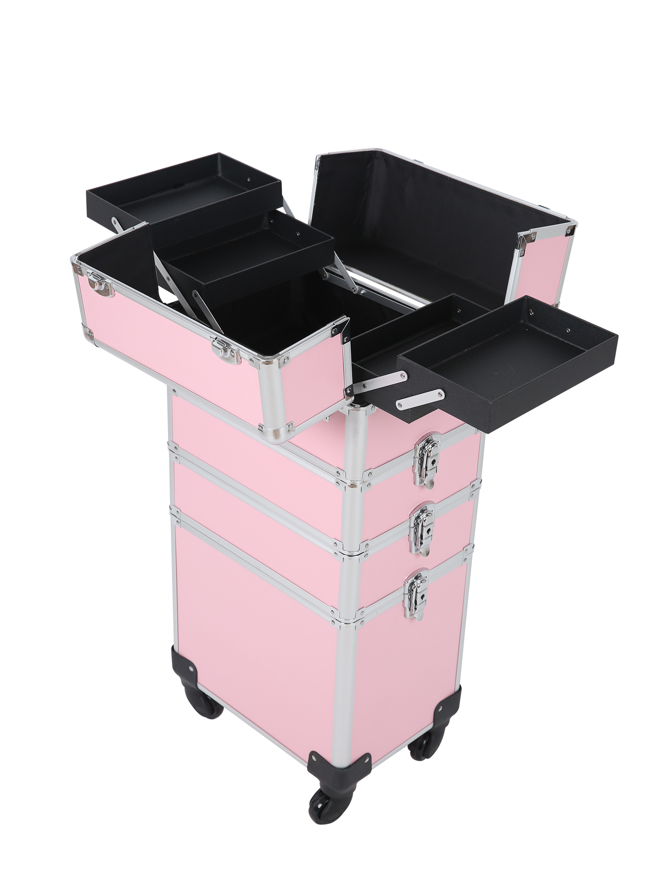Estojo de maquiagem com rolame - Beauty Makeup Trolley avaliação e preço