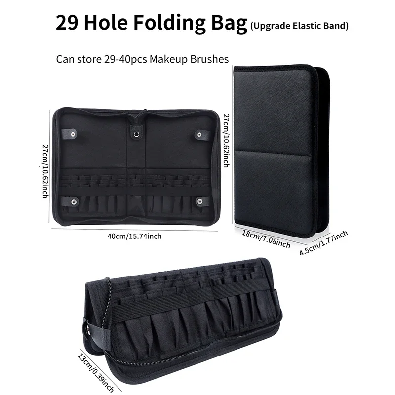 Bolsa dobrável para pincéis de - Beauty Bag Makeup avaliação e preço