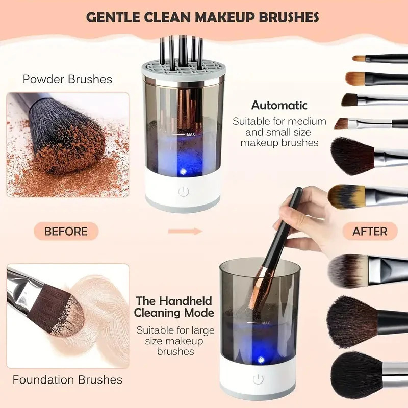 Usb plug portátil escova de ma - Makeup Brush Set avaliação e preço