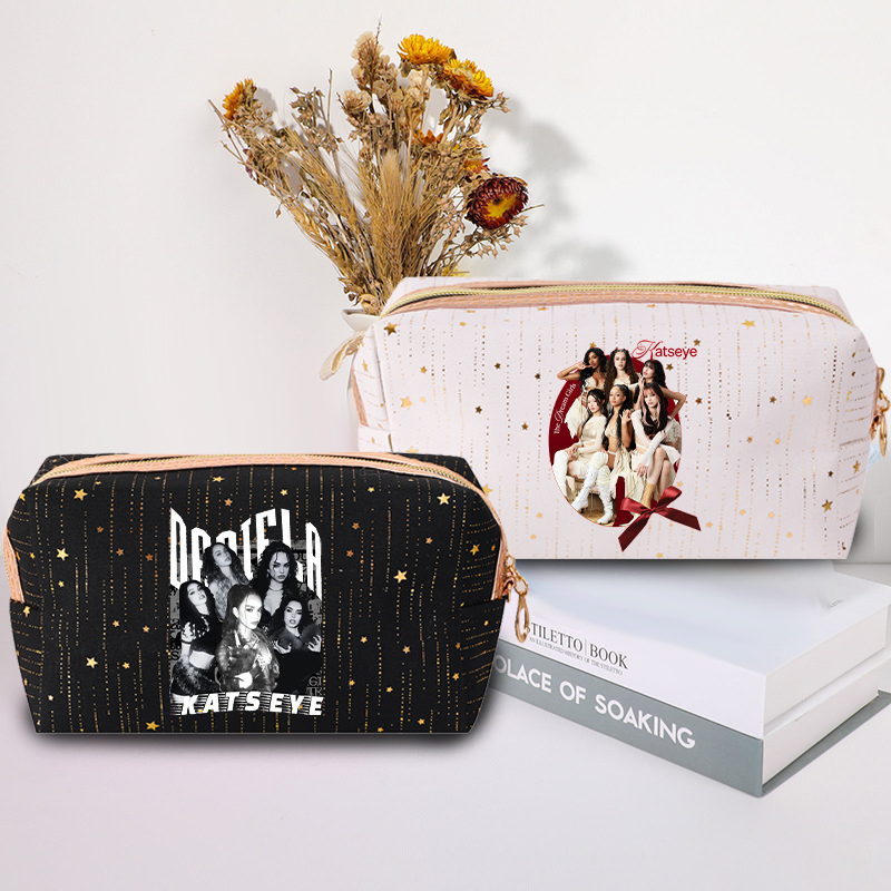 Moda k pop K-KATSEYE saco de m - Beauty Bag Makeup avaliação e preço
